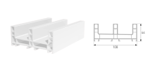 Three Track Sliding Frame Profile