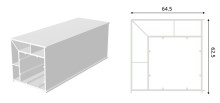 Angled Post Box 90 ° Profile