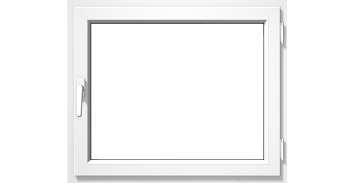 Классическое открывание окна ПВХ