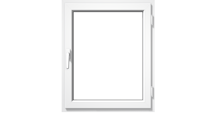 Классическое открывание окна ПВХ