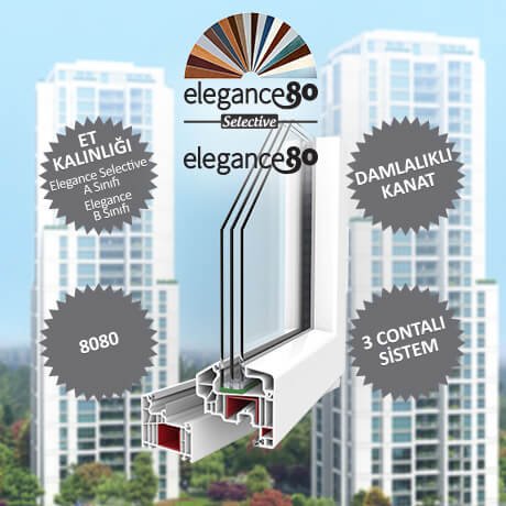 ELEGANCE SELECTIVE & ELEGANCE 80|PVC PENCERE SERİSİ